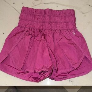 FP Movement by Free People Fuchsia High Waisted Athletic Shorts
